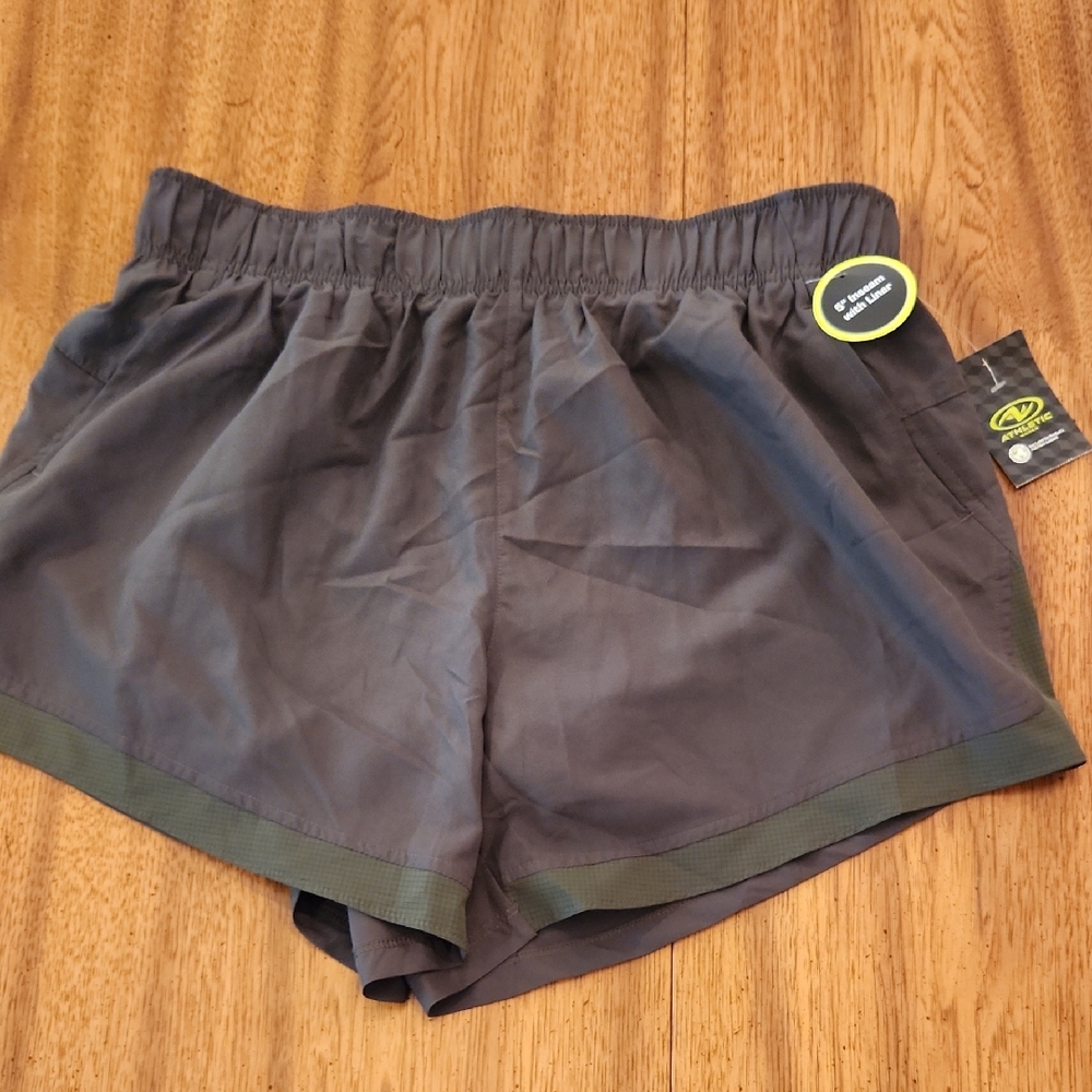 Athletic Works Khaki Green Women's Athletic Shorts